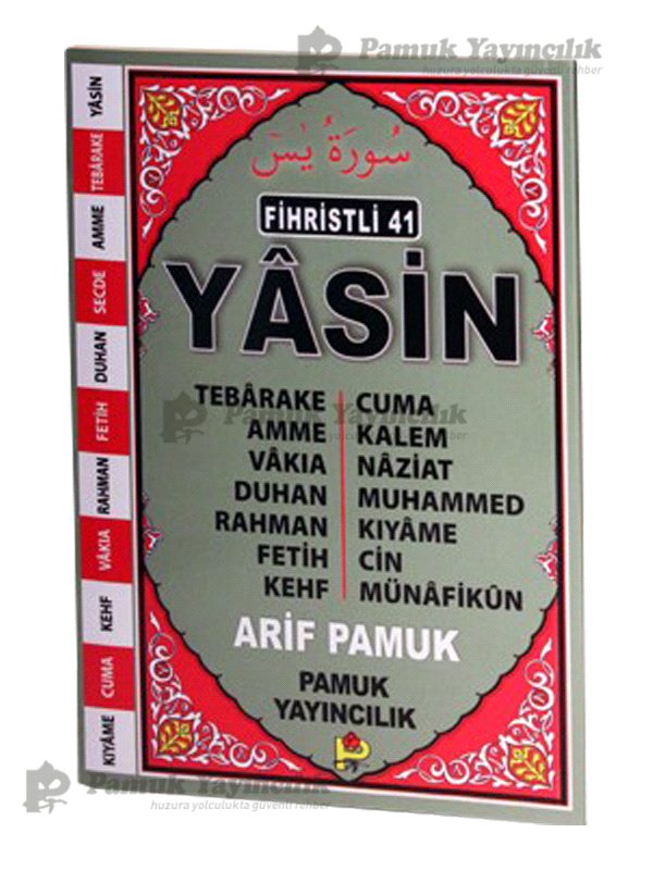 Fihristli 41 Yasin Tebarake Amme Vakıa Cuma / Yas-111