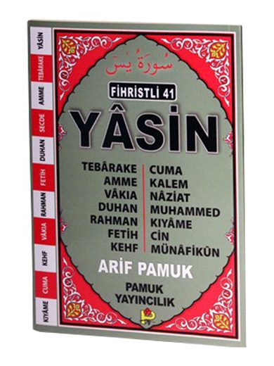 Fihristli 41 Yasin Tebarake Amme Vakıa Cuma / Yas-111